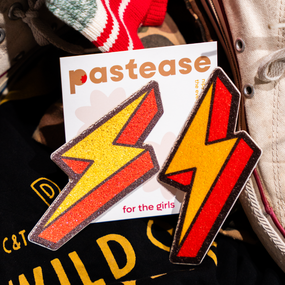 Lightning Bolt Pasties Thunder Struck Breast Covers by Pastease