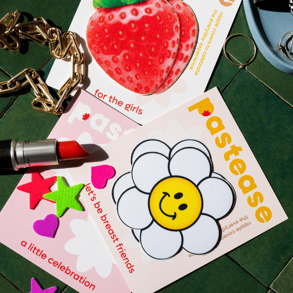 Daisy: Smiling Flower Happy Face Nipple Pasties by Pastease®