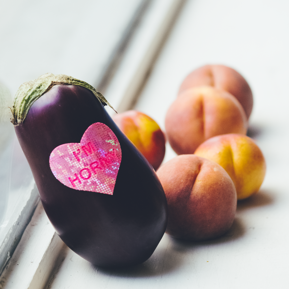Love: Disco Pink Heart with 'I'm Horny' Nipple Pasties by Pastease® o/s