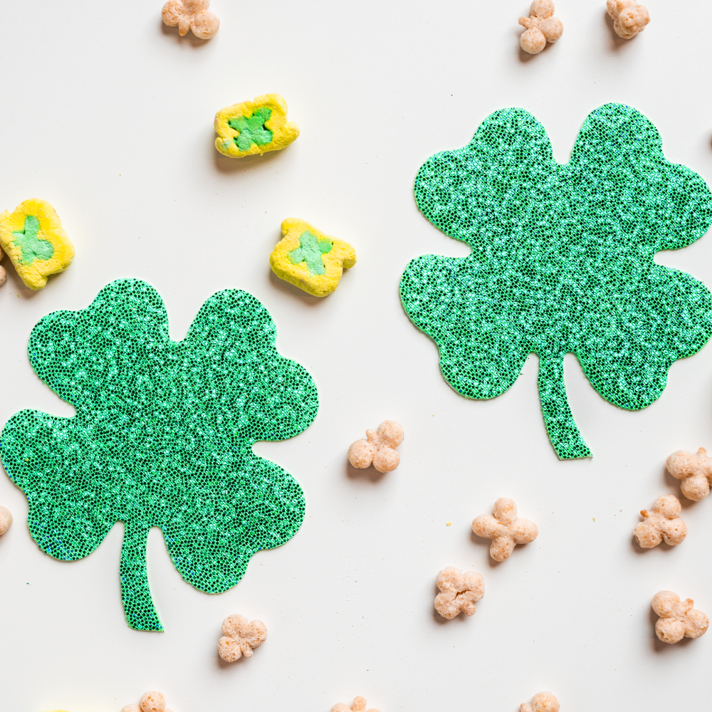 Four Leaf Clover: Glittering Green Shamrocks Nipple Pasties by Pastease®