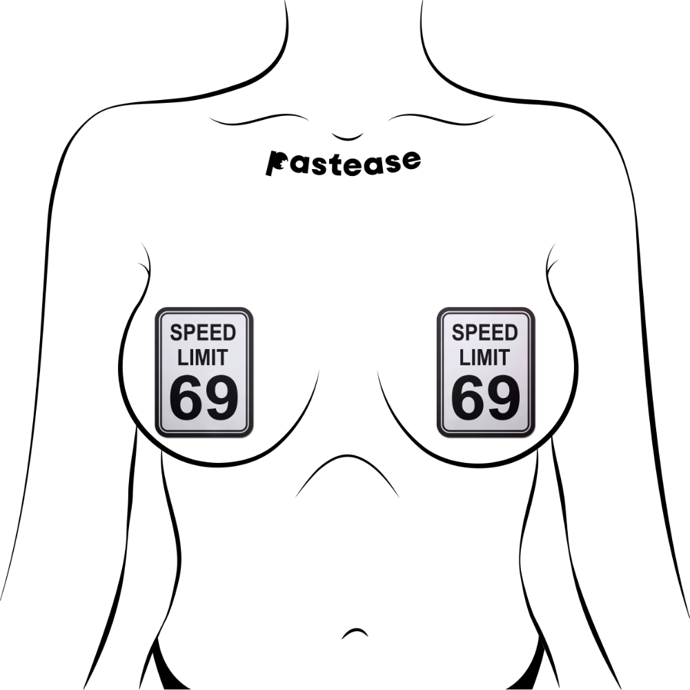 Speed Limit 69 Nipple Pasties by Pastease®