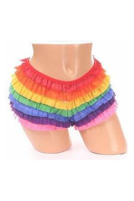 Rainbow Mesh Ruffle Panty