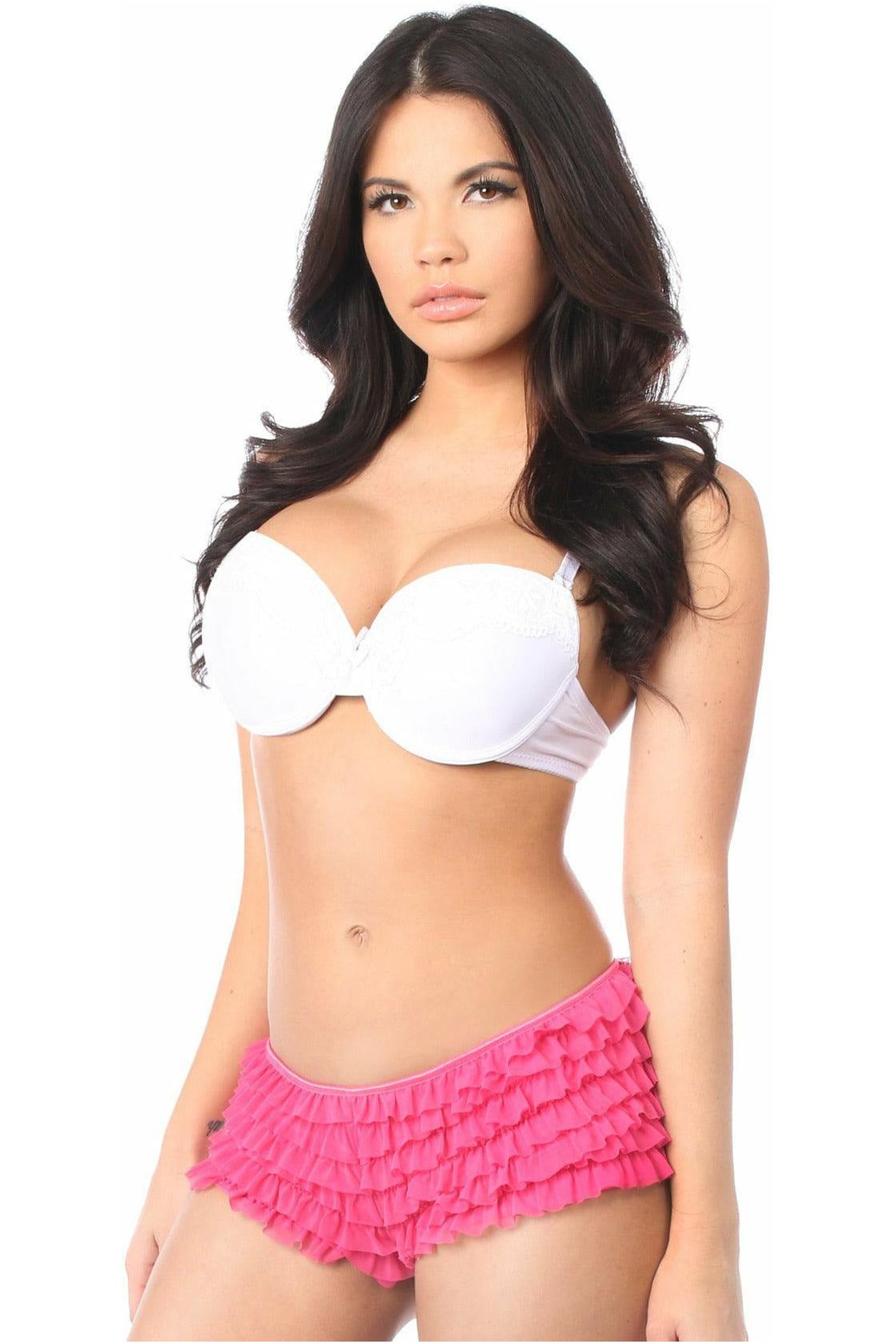 Fuchsia Ruffle Panty w/Bow