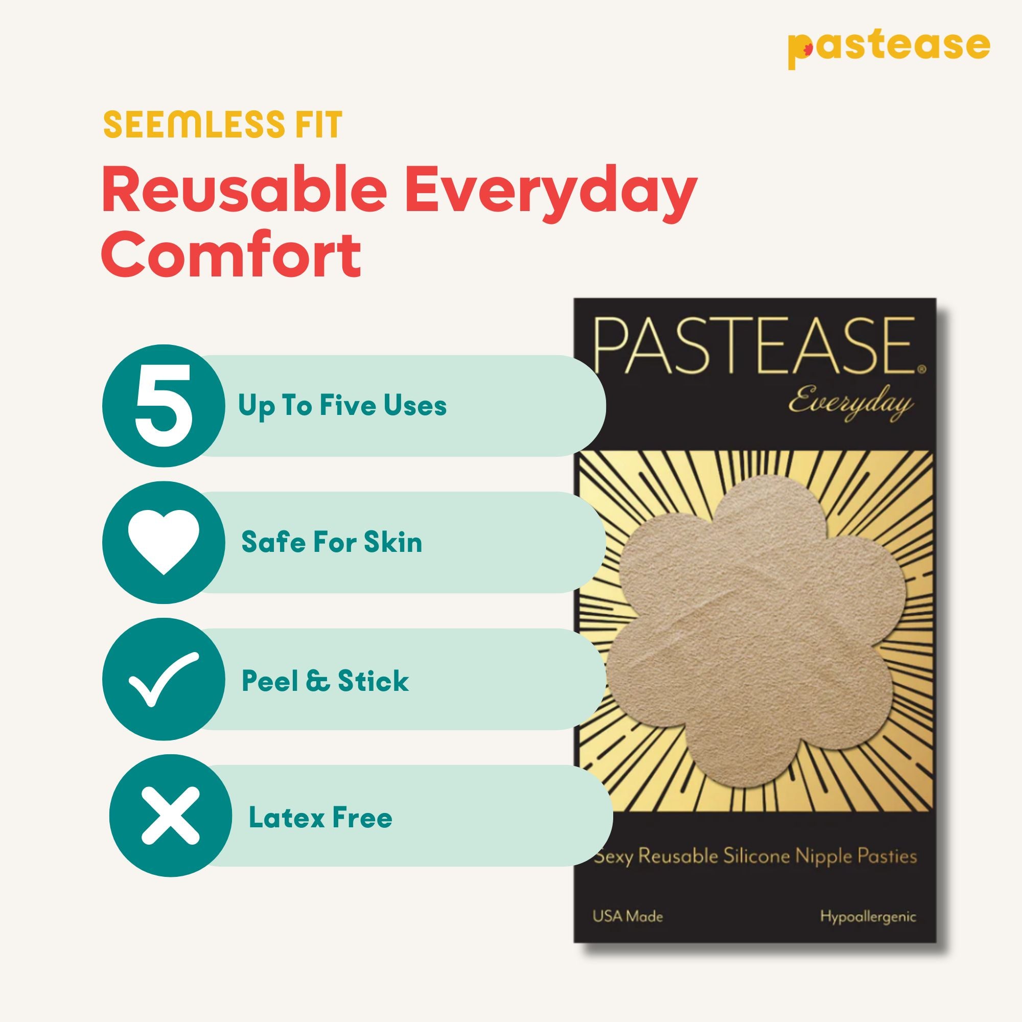 Reusable Pasties: Nipple Covers by Pastease Everyday