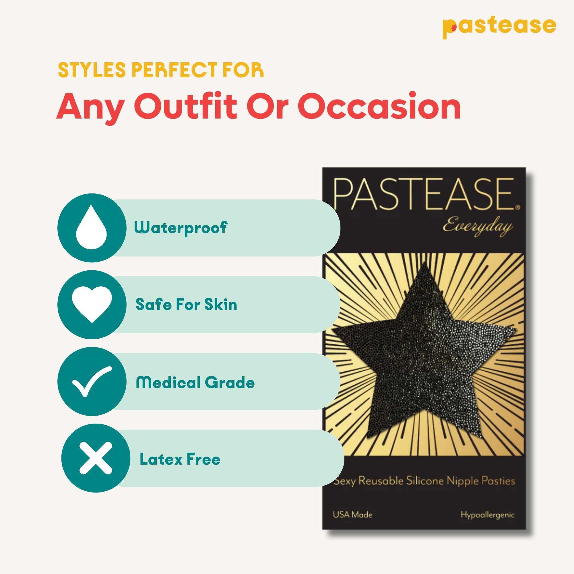 Reusable Pasties: Nipple Covers by Pastease Everyday