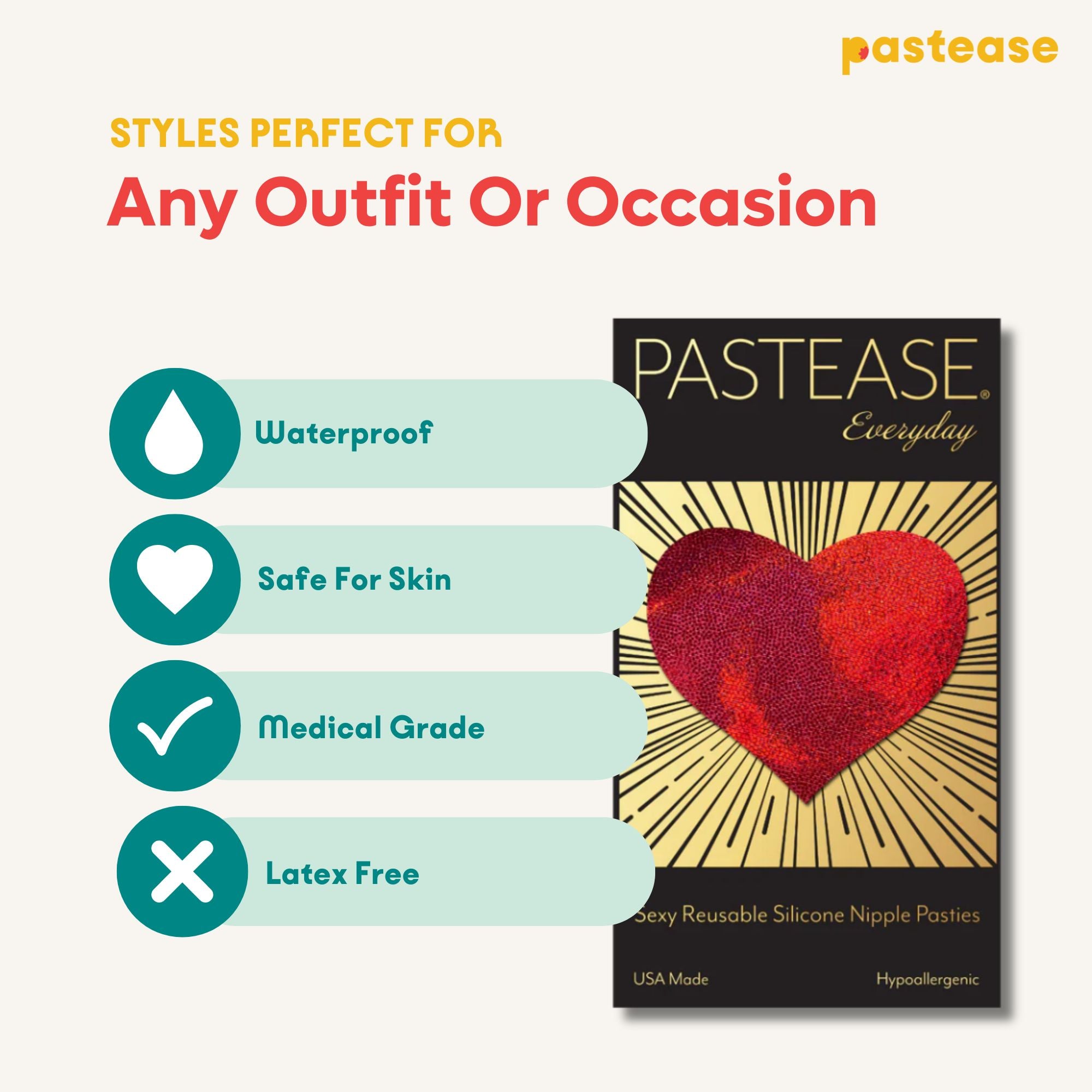 Reusable Pasties: Nipple Covers by Pastease Everyday
