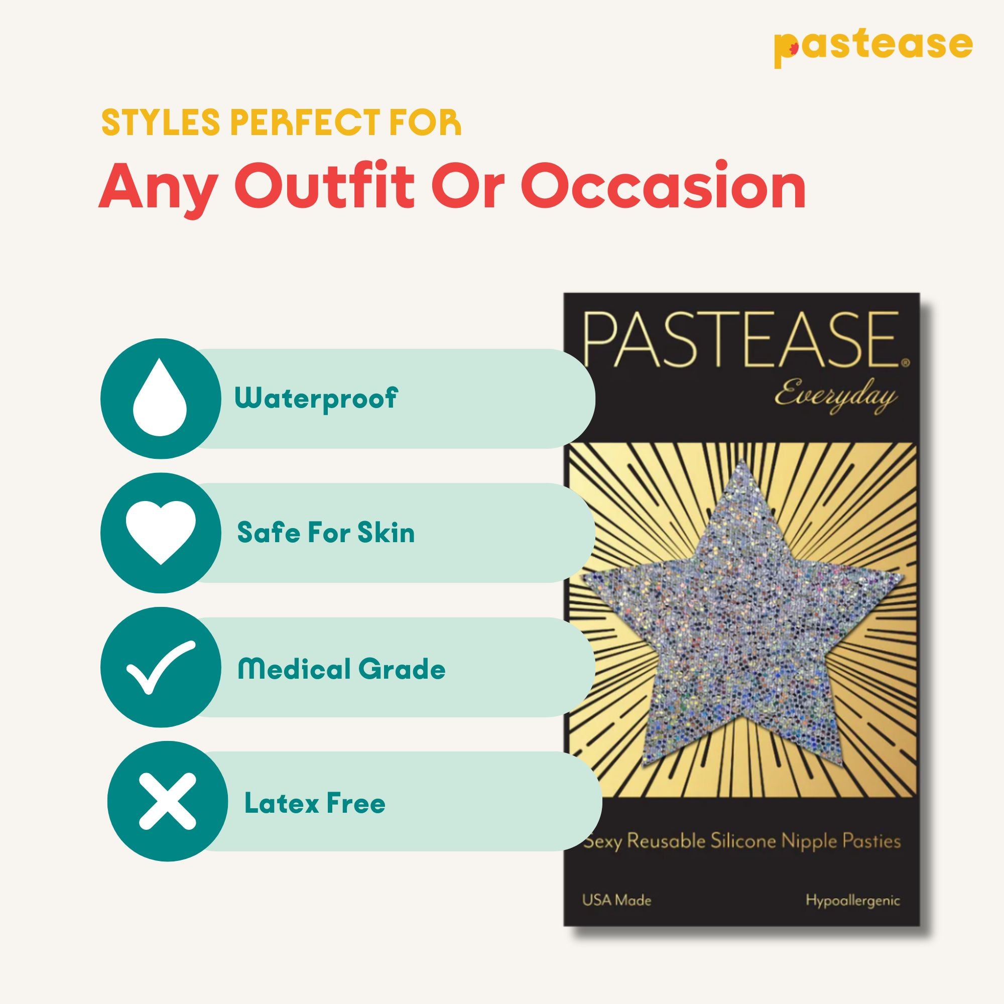 Reusable Pasties: Nipple Covers by Pastease Everyday