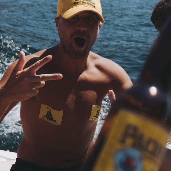 Flag: Don't Tread on Me Yellow Waving Flag Nipple Pasties by Pastease®