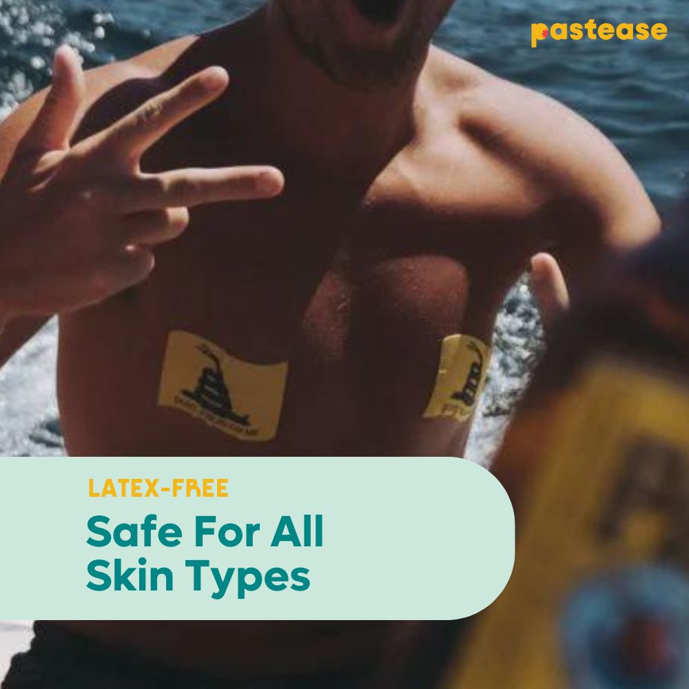 Flag: Don't Tread on Me Yellow Waving Flag Nipple Pasties by Pastease®
