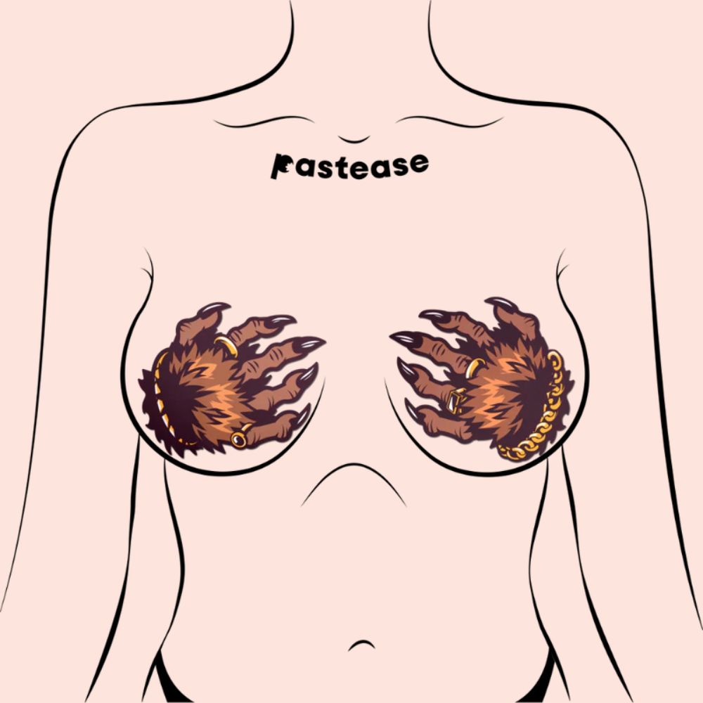 Monster Hands Pasties: Classy Werewolf Claws Nipple Covers by Pastease®