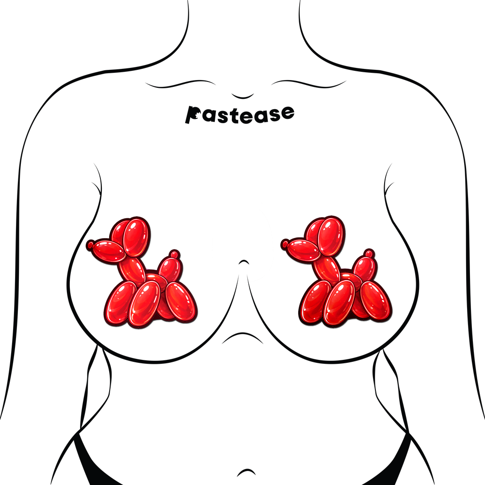 Red Balloon Animal Breast Pasties by Pastease®