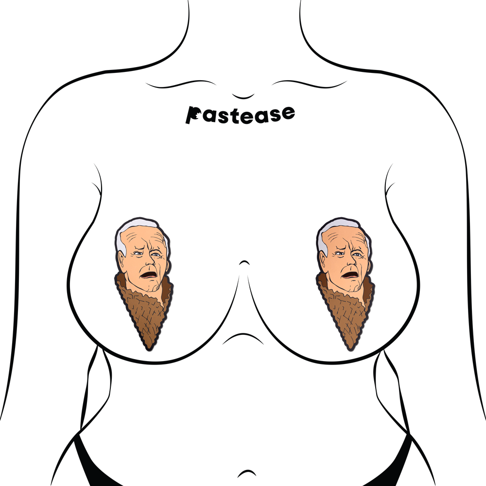 Joe Biden Pasties Biden Waffle Cone Nipple Covers by Pastease