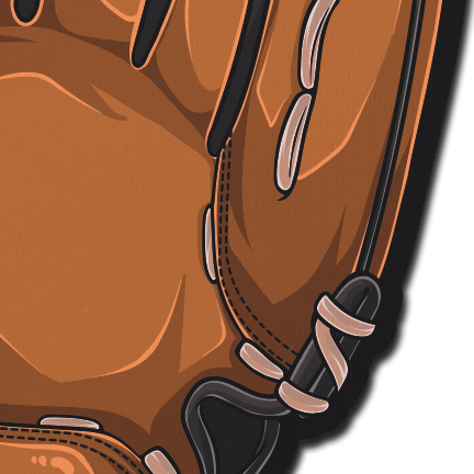 Baseball Mitt Pasties Brown American Baseball Mitt Nipple Covers by Pastease®