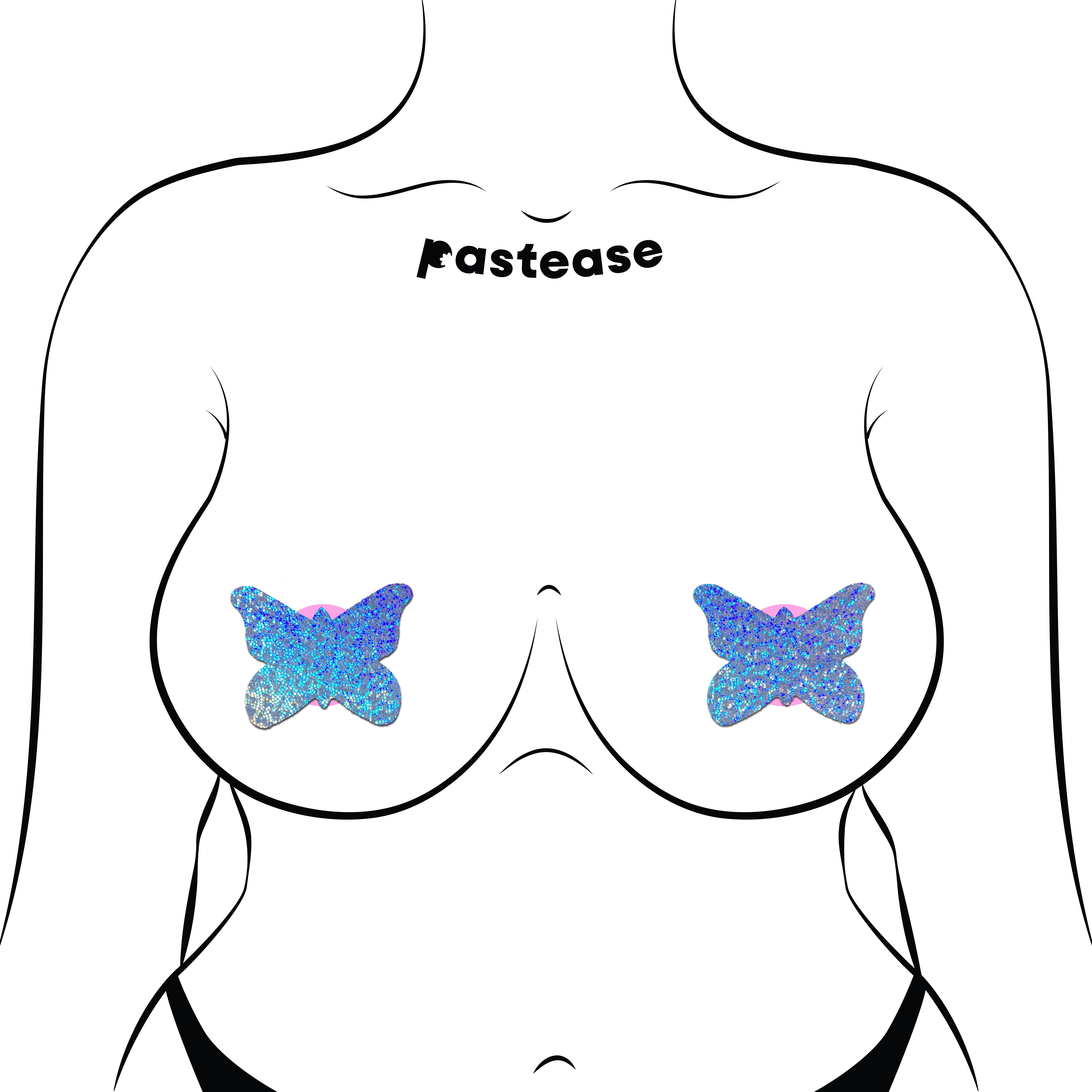 Glitter Butterfly Nipple Pasties by Pastease®