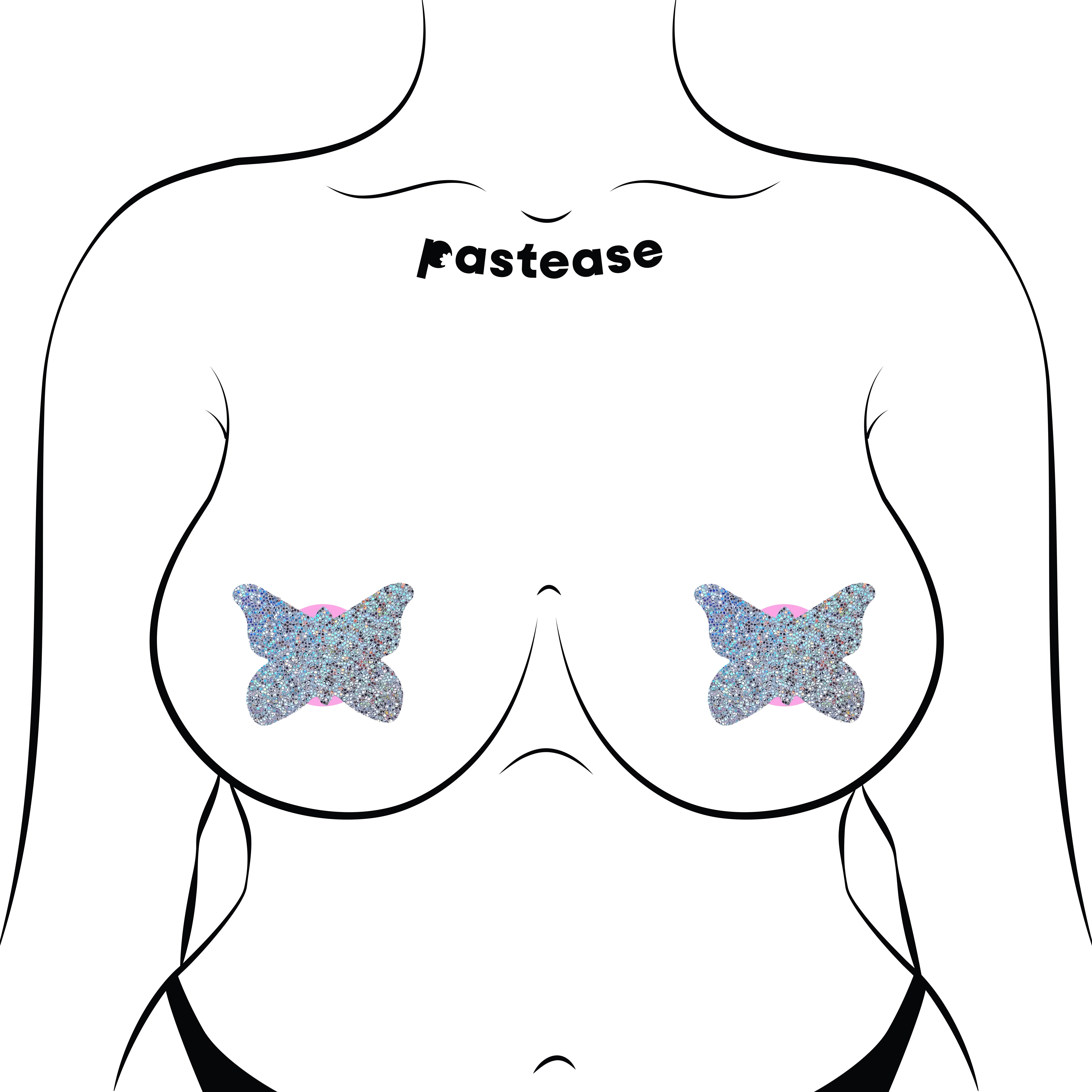 Glitter Butterfly Nipple Pasties by Pastease®