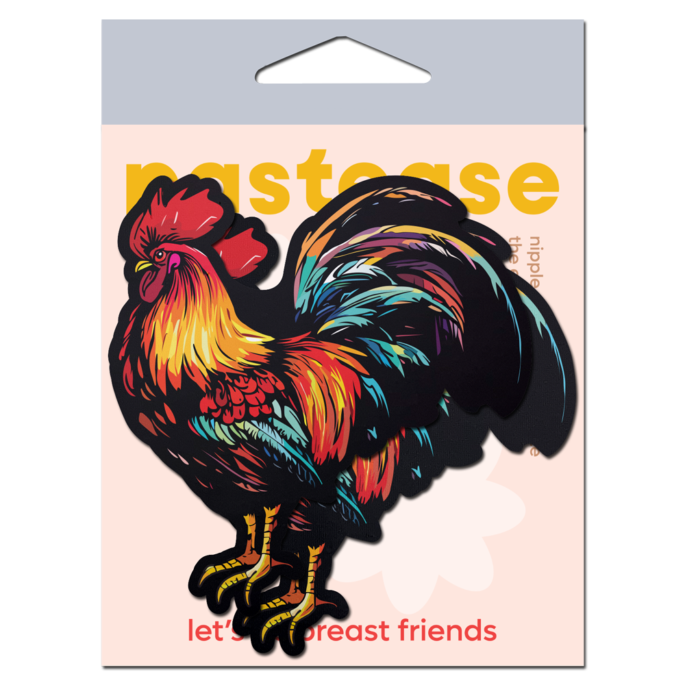 Cock: Colorful Rooster Chicken Nipple Pasties by Pastease