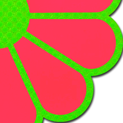 Daisy: Neon Green & Glow in the Dark Neon Pink Petal Pasties Nipple Covers by Pastease®