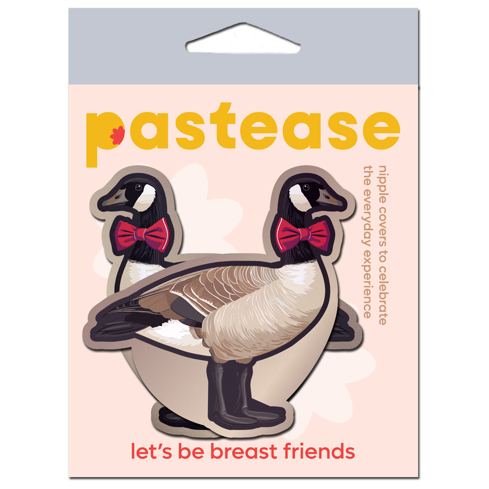 Christmas Goose with Red Holiday Bow Breast Pasties by Pastease®