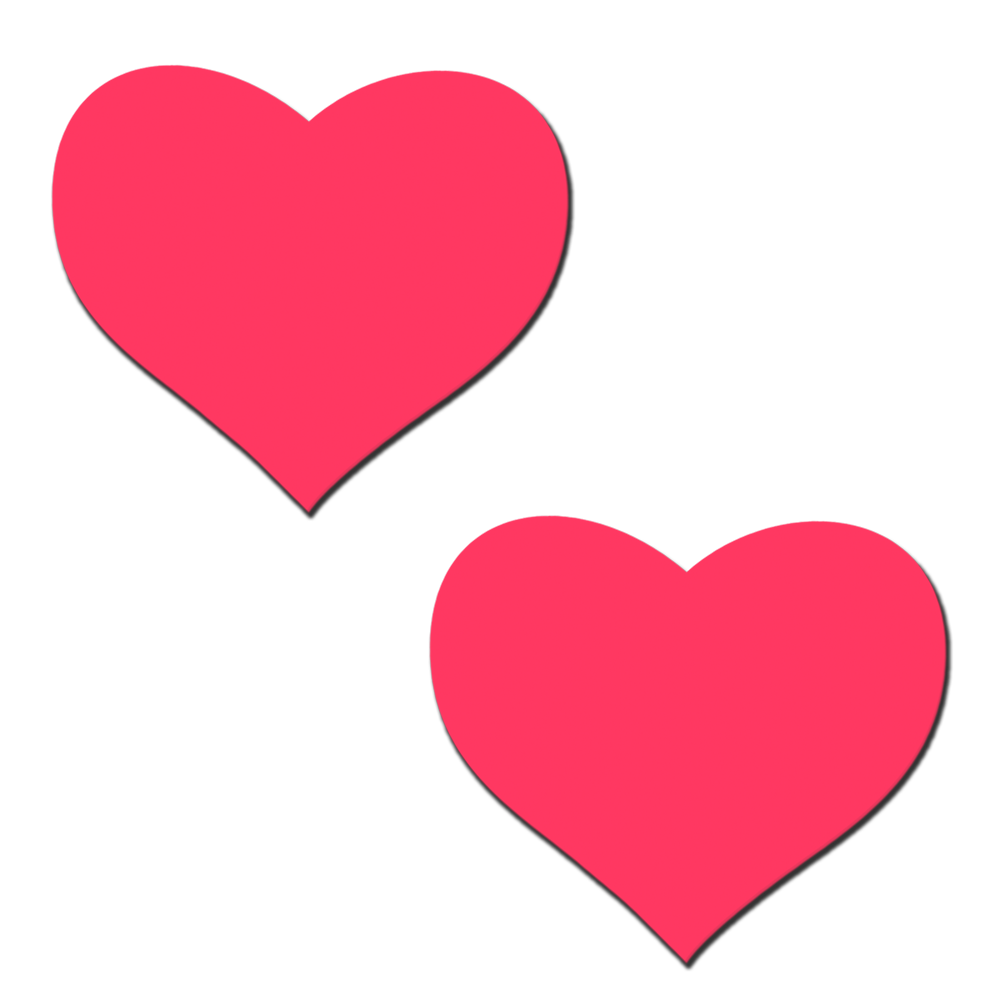 Love: Glow in the Dark Neon Heart Pasties Nipple Covers by Pastease®