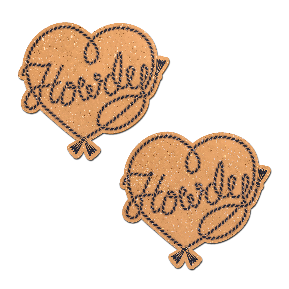 Howdy' Cowboy Rope Heart Lasso Pasties Nipple Covers by Pastease