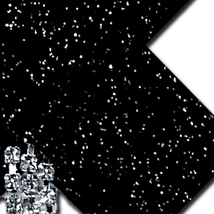 Tassel Pasties: Black Sparkle Plus X Pastease with Long Rhinestone Tassel Nipple Pasties by Pastease®