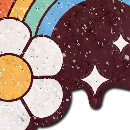 Rainbow Flower Pasties Nipple Covers by Pastease®