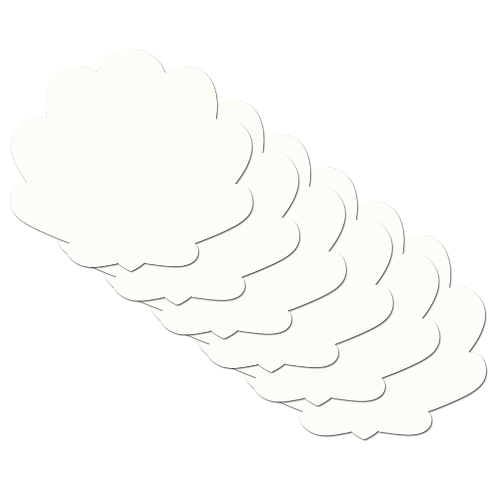 Refills Seashell Mermaid: Three Pair Double Stick Shapes