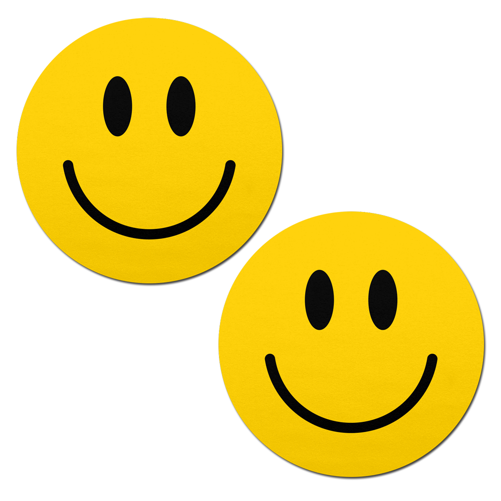 Smiley Faces Yellow Nipple Pasties by Pastease®
