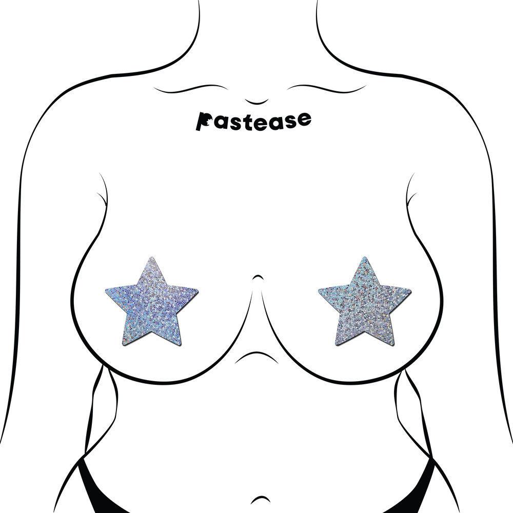 Glitter Star Nipple Pasties by Pastease®