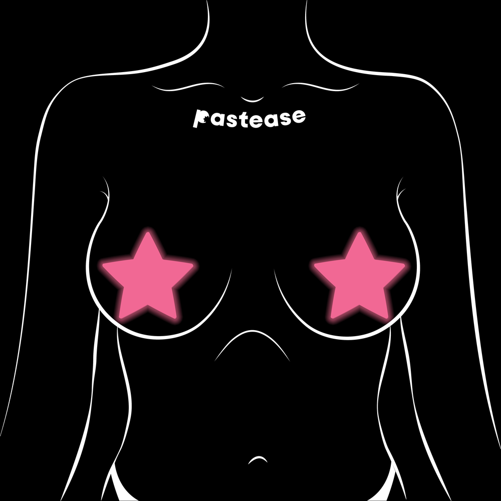 Star Pasties Glow in the Dark Star Nipple Covers by Pastease®