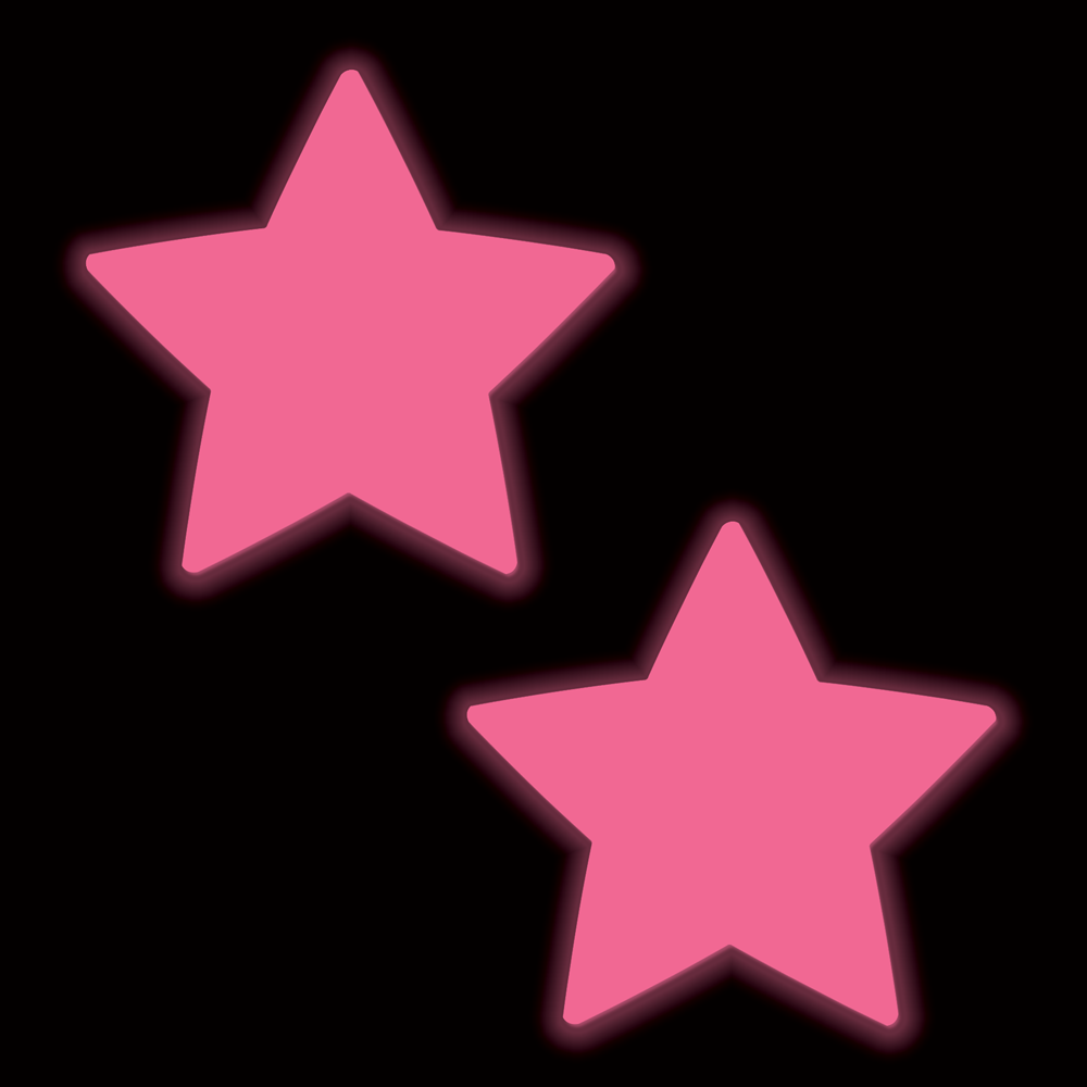 Star Pasties Glow in the Dark Star Nipple Covers by Pastease®