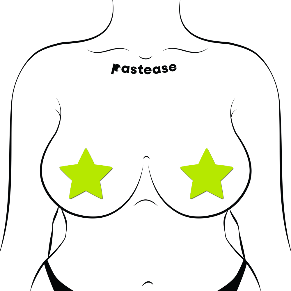 Star Pasties Glow in the Dark Star Nipple Covers by Pastease®