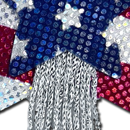 Tassel Pasties: American Patriotic Sparkling Stars & Stripes USA Breast Pasties