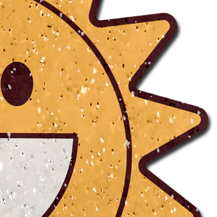 Happy Sun Pasties Sparkling Smiling Sunshine Nipple Covers by Pastease®