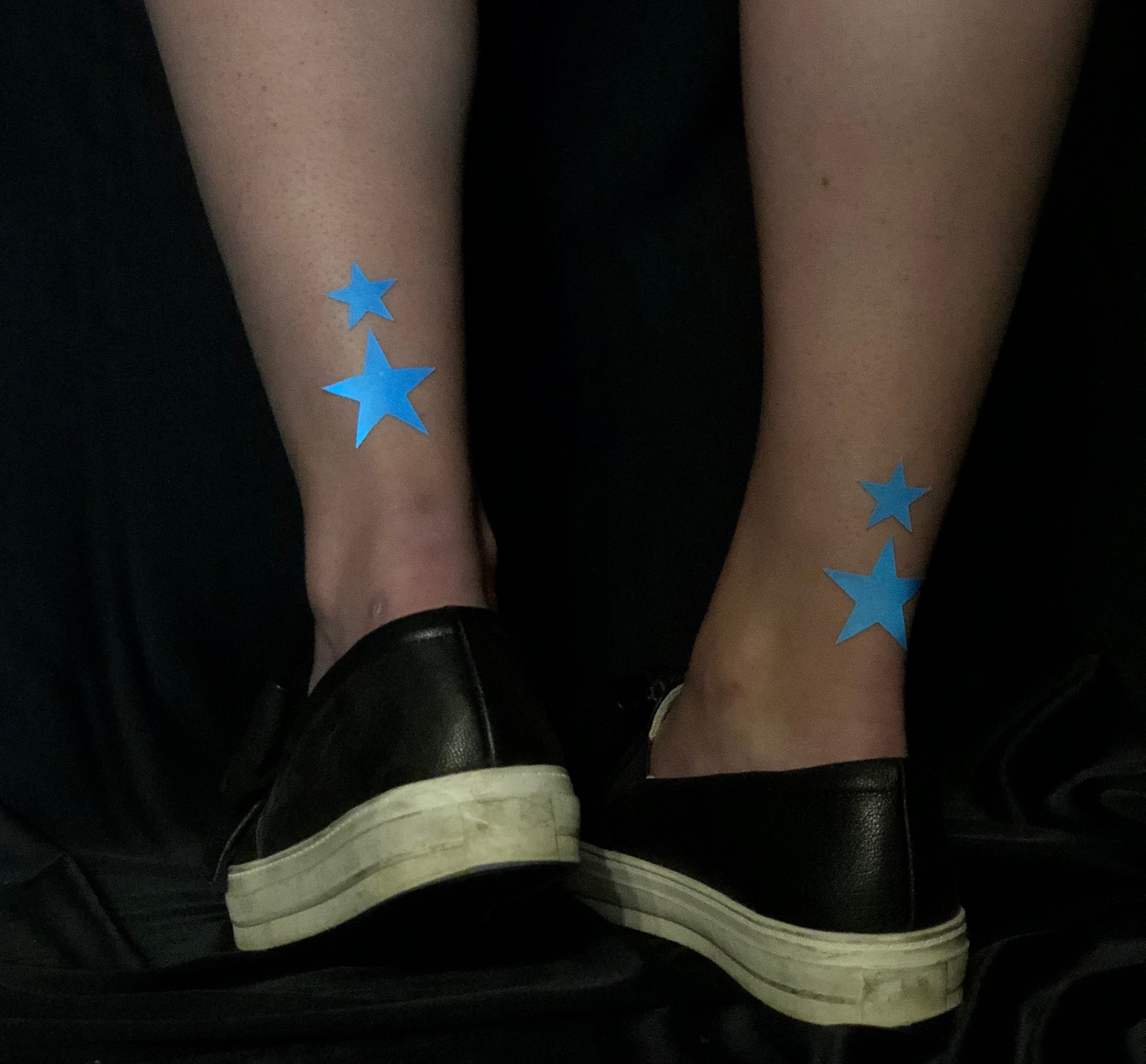 Pastease Confetti: Liquid Black Baby Heart & Star Body Pasties by Pastease®