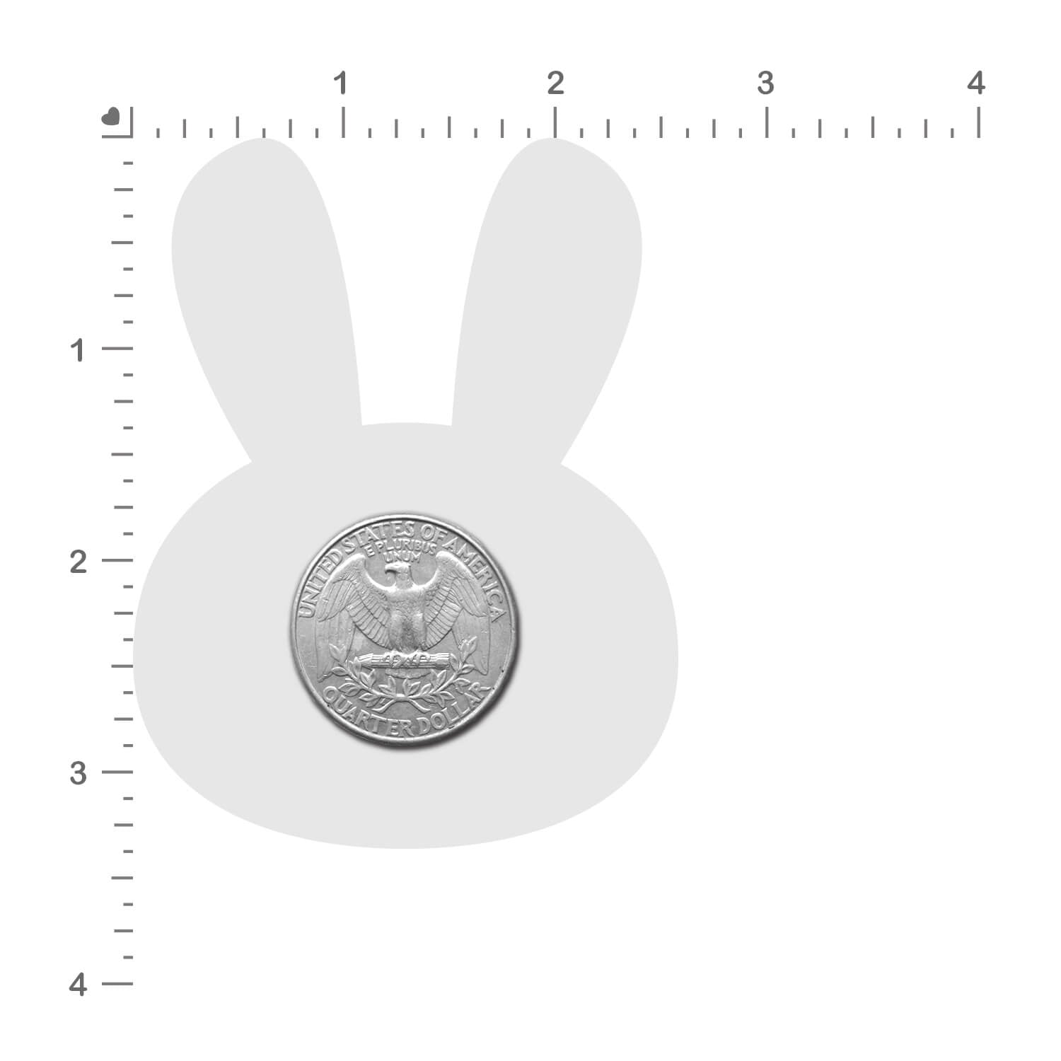 Bunny: Glittery Pink Marshmallow Easter Rabbit Nipple Pasties by Pastease®