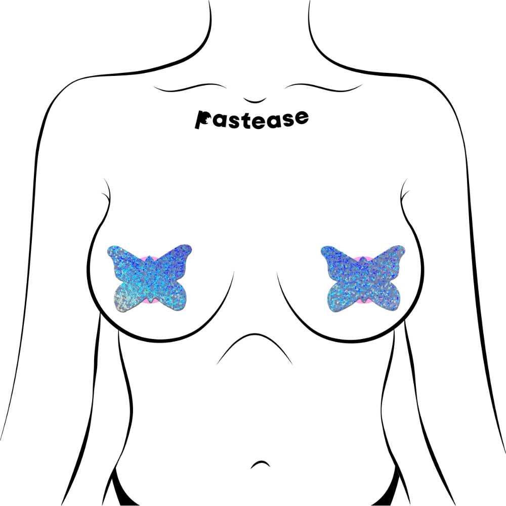 Glitter Butterfly Nipple Pasties by Pastease®