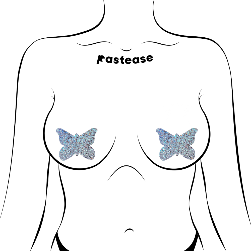 Glitter Butterfly Nipple Pasties by Pastease®