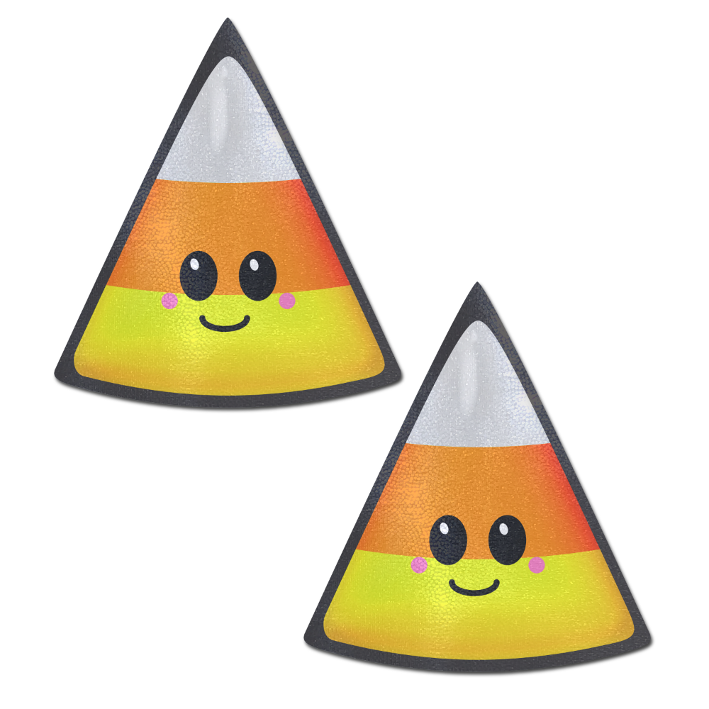 Candy Corn: Happy Kawaii Halloween Nipple Pasties by Pastease® o/s