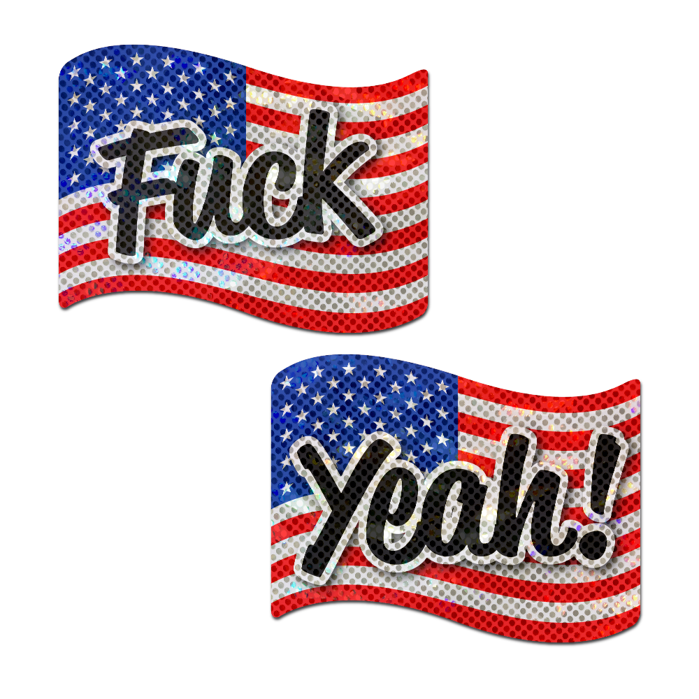 Flag: America 'Fuck Yeah!' USA Stars & Stripes Old Glory Nipple Pasties by Pastease®