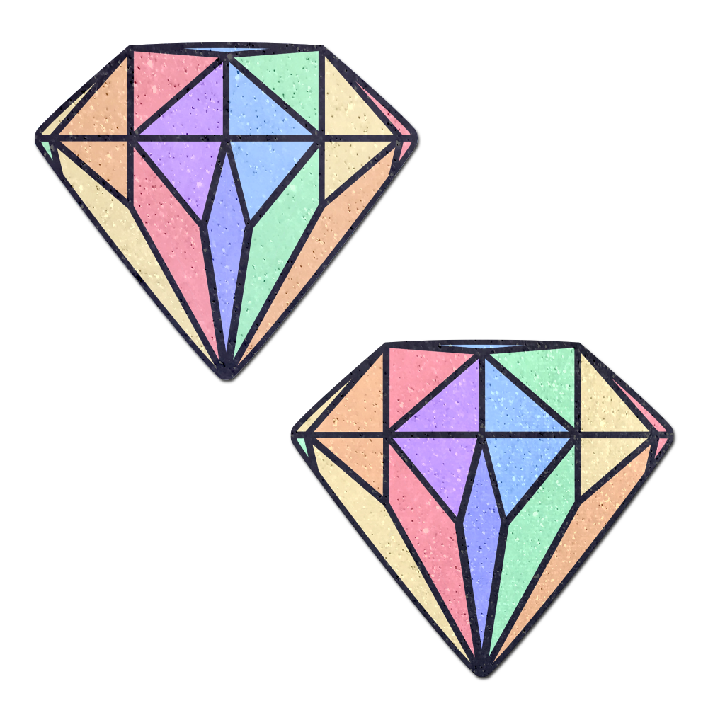 Gem: Pastel Rainbow Diamond Nipple Pasties by Pastease®