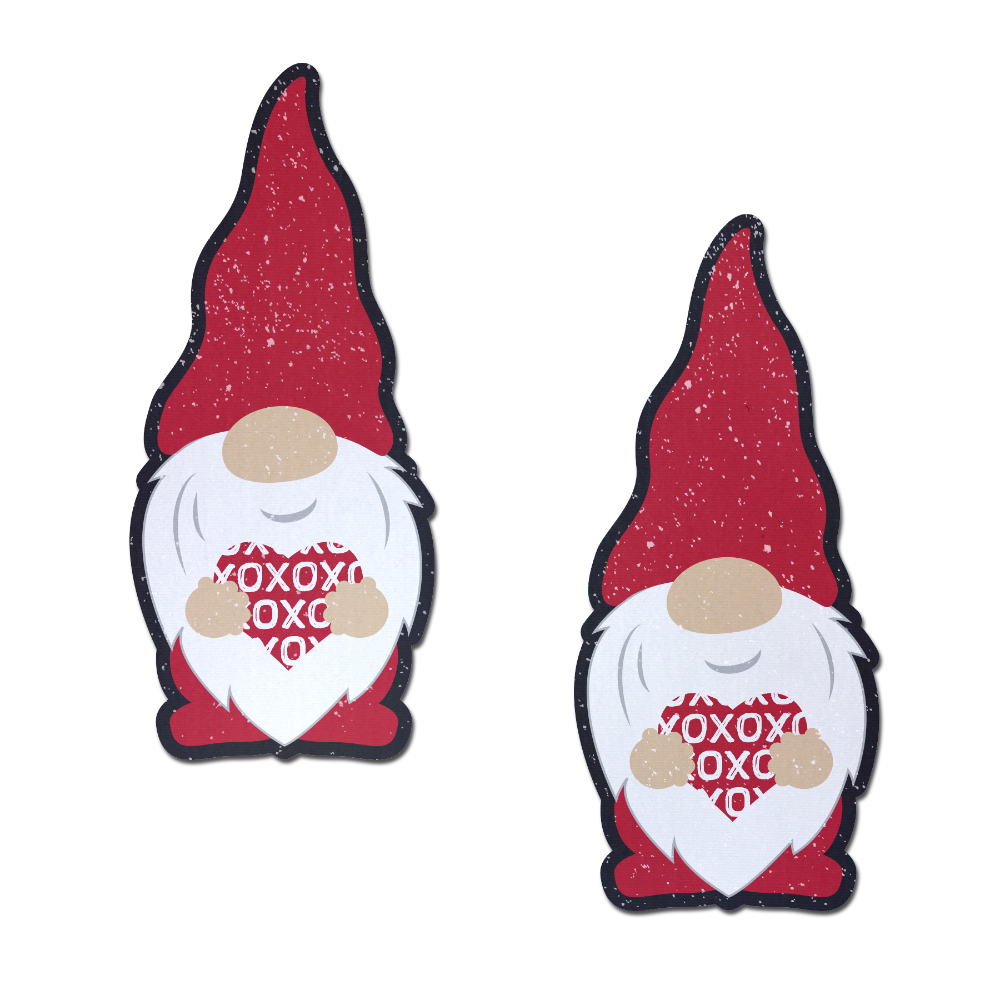 Gnome Pasties: Valentine Sweetheart Garden Gnome Nipple Covers by Pastease®
