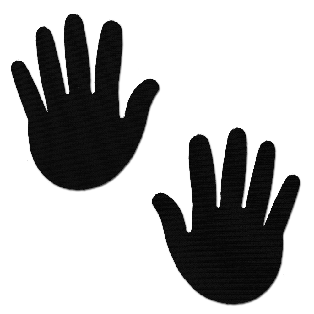 Hands: Black Hands Nipple Pasties by Pastease® o/s