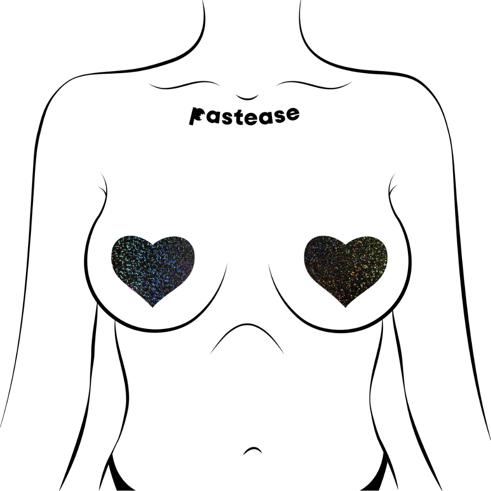 Glitter Heart Nipple Pasties by Pastease®