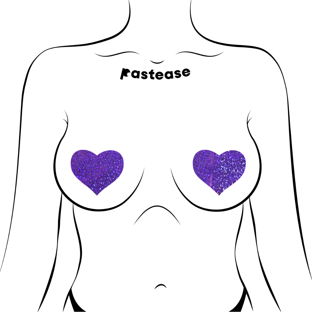 Glitter Heart Nipple Pasties by Pastease®