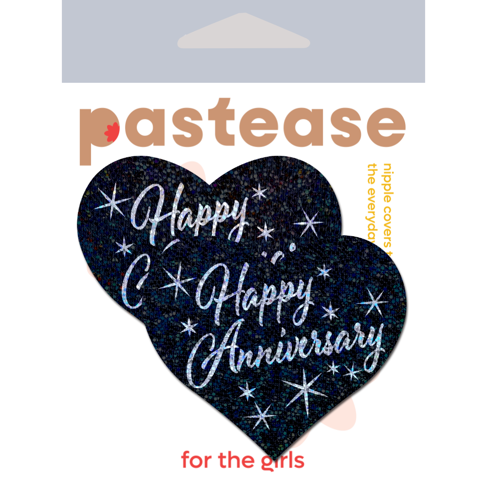 Love: 'Happy Anniversary' Heart Nipple Pasties by Pastease®