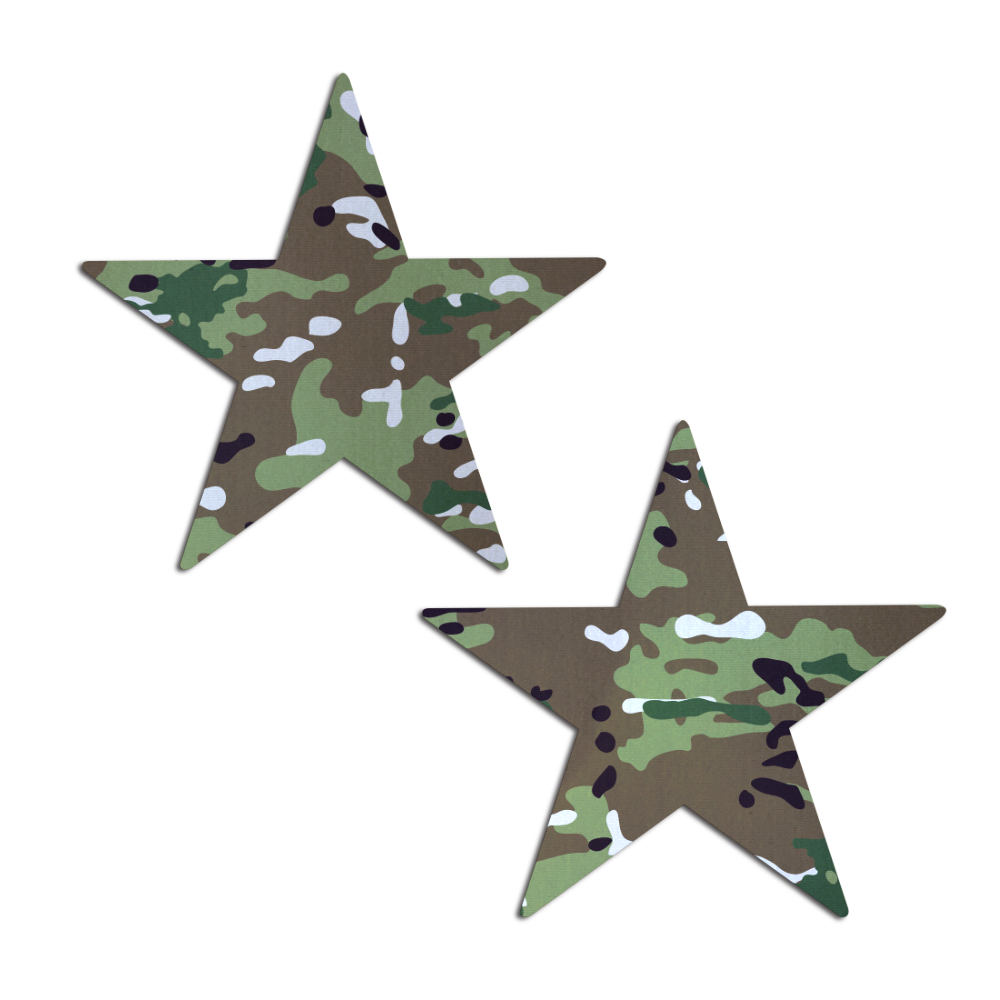 Nautical Star: Military Multi-Cam Camoflauge Nipple Pasties by Pastease®