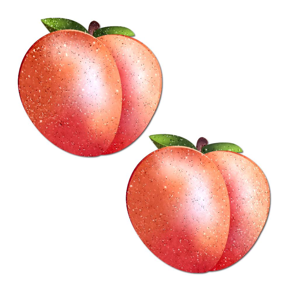 Peach: Fuzzy Sparkling Georgia Peaches Nipple Pasties by Pastease®