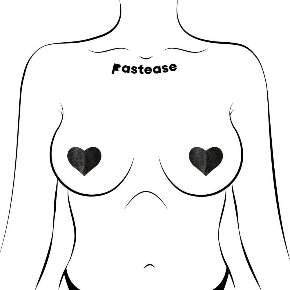 Petites: Two-Pair Small Liquid Hearts Nipple Pasties by PasteaseĀ®