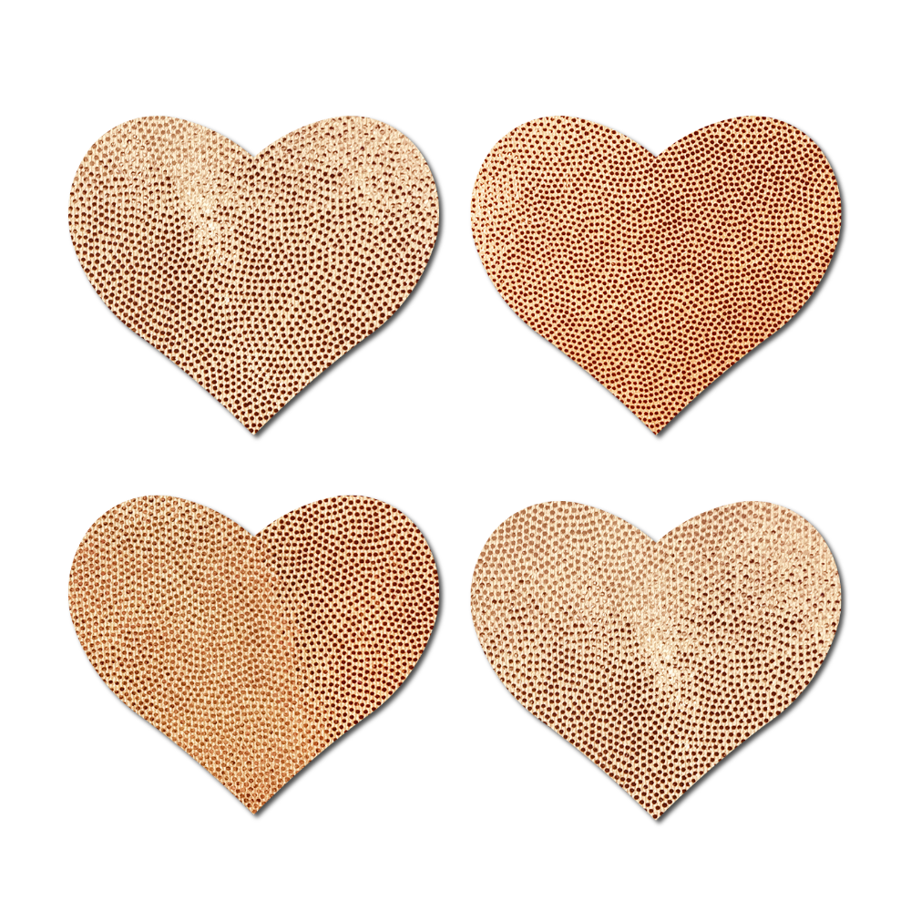 Petites: Two-Pair Small Liquid Hearts Nipple Pasties by PasteaseĀ®